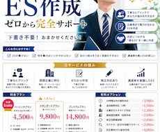 民間企業ES作成代行します ESが書けない悩み、全部解決致します。