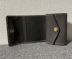 どこでも持ち運びやすいミニ財布作ります 札は折れない！小銭が見えやすい！かつコンパクトな財布！！