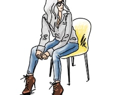 シンプルでおしゃれなイラストを提供します アイコンやトップ画像、バナーにも！人物やペットのイラスト