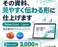 今ある資料を見やすく伝わる形に整えます イメージ1