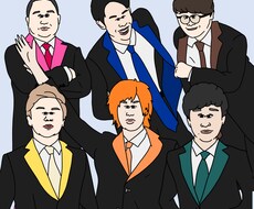アメリカのアニメのようなイラストを制作します