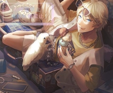 世界観込で魅せるキャラクターイラスト制作します 小説の表紙・アニバーサリーイラスト・MVなど