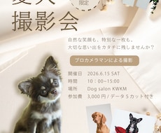 ペットタクシー、サロン等のチラシをお作りします イメージ1
