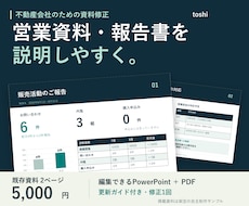 不動産の営業資料・販売活動報告書を整えます イメージ1