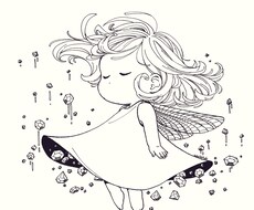 モノクロ線画イラストお描きします 緻密で繊細な、少し独特な世界観をお届けします。