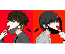 歌みたYouTube用サムネイルイラスト描きます イメージ1