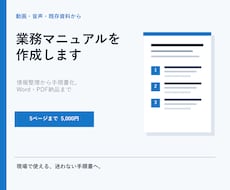 動画・音声から業務マニュアルを作成します イメージ1