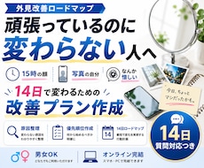 外見改善ロードマップを作ります イメージ1