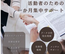 継続力UP 活動成長を支えるパートナーになります 活動者の方へ、技術、戦略、メンタルを1か月間統合サポート
