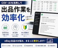 eBay出品作業を効率化・時短化します イメージ1