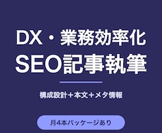業務効率化・DX特化のSEO記事を執筆します イメージ1