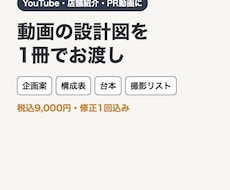 動画の企画・構成・台本をまとめて作成します イメージ1