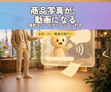 AI商品紹介動画を写真1枚から作ります イメージ1