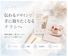 お試し価格！見やすく伝わるチラシ作成します イメージ1
