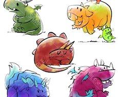 ゆるかわクリーチャー描きます ユルくてかわいい！妖怪・モンスター・生き物のイラスト