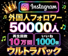 Instagram✦フォロワー５万人増加します イメージ1