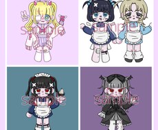可愛いデフォルメキャラ描きます イメージ1