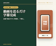 動画　字幕・テロップをつけます 動画だけ送ればOK！面倒な字幕・テロップはお任せください