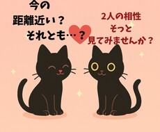 2人の相性を診断します 【相性診断】2人の距離をやさしく読み解きます