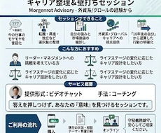 限定:30代のキャリアの迷いを一緒に整理します 外資系/Googleの経験からキャリアを一緒に考えます