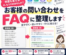 お客様の問い合わせをFAQに整理します バラバラな質問を見やすいFAQに整理