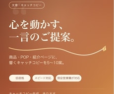 キャッチコピーご提案します イメージ1