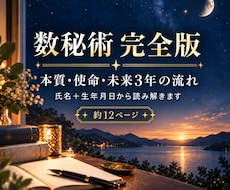 あなたの本質と未来を数秘術で読み解きます イメージ1