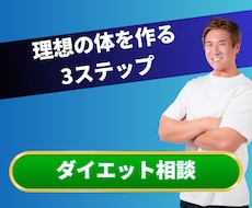 ダイエットを成功に導くアドバイスをします 悩みや不安を一つずつ一緒に整理します