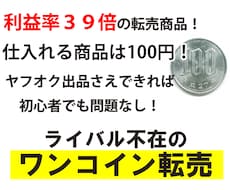 初心者向け！100円でスタートできる転売を教えます １度もネットで稼いだ事の無い方に向いています。