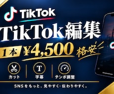 格安で伸びるTikTok動画を編集します イメージ1