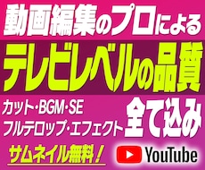 フルテロップ込みで高品質な動画編集を代行します イメージ1