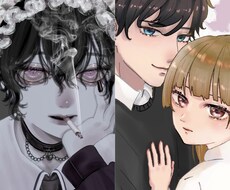 厚塗り、アニメ塗り、デフォルメイラスト作成します イメージ1