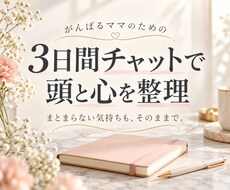 3日間チャットで頭と心を整理します イメージ1