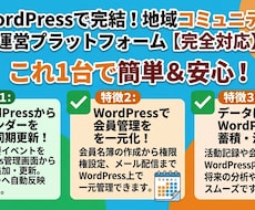 WordPressで誰でも更新できるHP作成します イメージ1