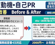 採用率を上げる志望動機・自己PRを作成代行します イメージ1