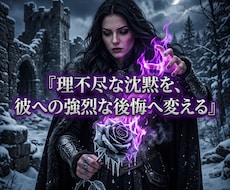 音信不通の絶望を砕き彼が追いすがる覇者へと変えます 理由なき沈黙は今日で終結！彼が後悔し涙してすがりつく特等席へ