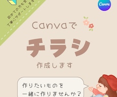 Canvaで伝わるチラシをデザインします イメージ1
