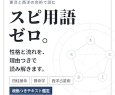 スピ用語ゼロ　命術で性格と流れを理由つきで読みます イメージ1