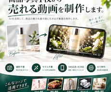 商品写真1枚から売れるAI動画を制作します イメージ1