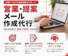 元MVP営業！営業メール・提案メール作成代行します ★ノウハウ資料付き★アポイント・リード獲得の可能性を高めます