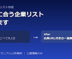 条件に合う企業・店舗リストを作ります イメージ1