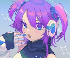 アニメ風！厚塗りでかわいいアイコンかきます イメージ1