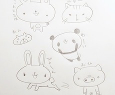 脱力系動物のキャラクター描きます イメージ1
