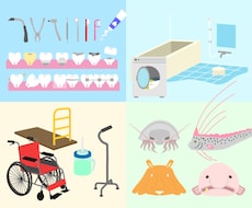 フラットなデザインで使いやすいイラスト作成します 建物や売り物の商品をイラスト化してほしいという方にオススメ！