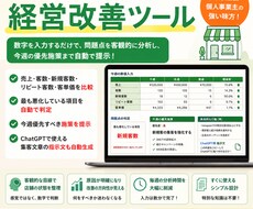 やるべきことが見える経営改善ツールを提供します イメージ1