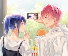 最短7日〇SNSで映える高品質のイラスト描きます 絵柄寄せ◎ SNS活動用・グッズ・冊子・推し活などに！