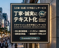 音声データから文字起こしいたします