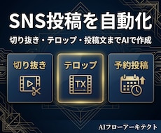 SNS投稿を自動化｜動画を置くだけで予約投稿します イメージ1