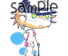 カジュアル&ポップなアイコンorヘッダー承ります インク線/鉛筆風色塗りのアイコン等を描きます。