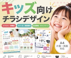 キッズ向けチラシをかわいくデザインします イメージ1